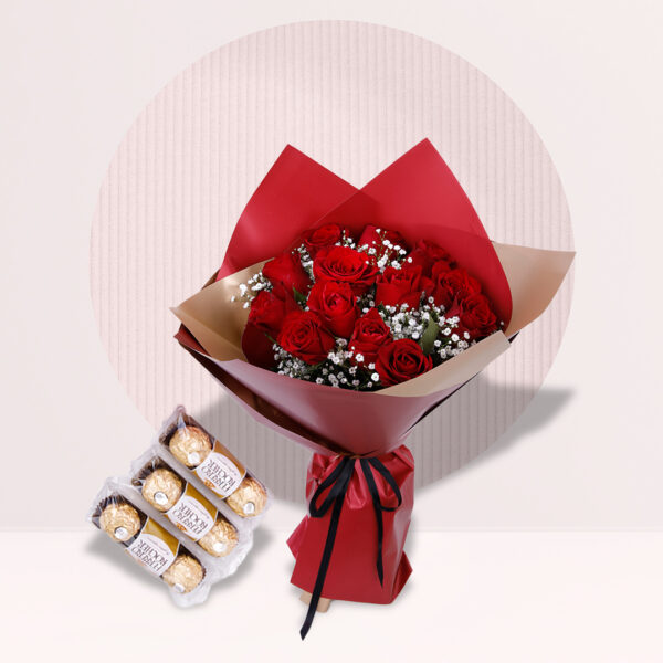 Valentine’s Deluxe Combo – Ferrero Rocher