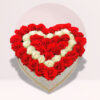 Engaging Roses In A Heart Marbled Box