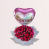 Striking Pink with Happy Valentines Balloon