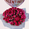 Striking Pink with Happy Valentines Balloon