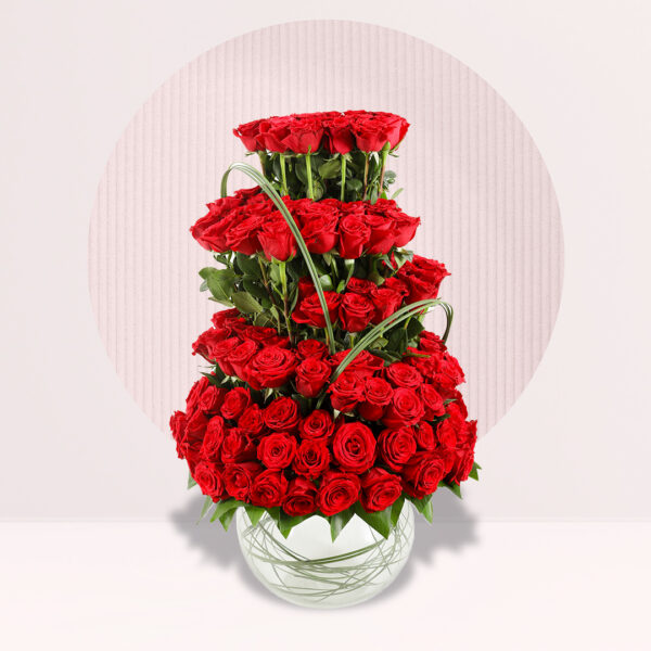 ELEGANCE OF 101 RED ROSES