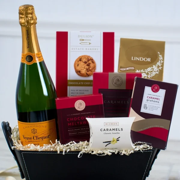 Champagne & Truffles Gift Basket - Veuve