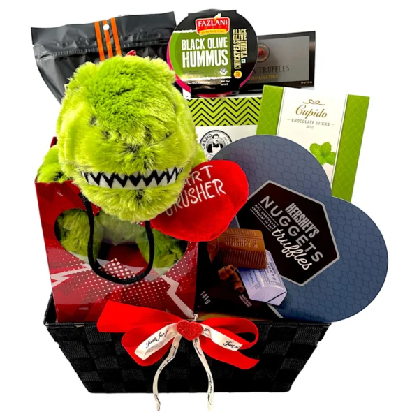 Dino Love Delight: Canada's Charming Valentine's Day Basket