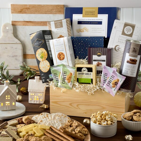 Holiday Snack and Chocolate Gift Basket