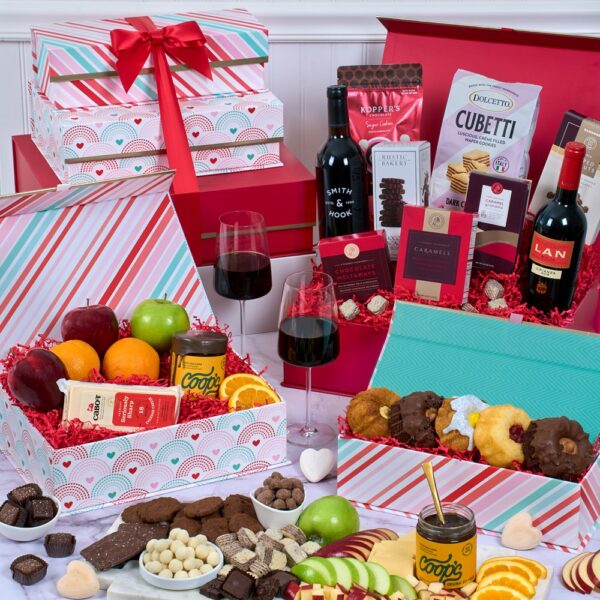 Ultimate Love Wine and Chocolate Tower