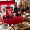 Valentines Wine and Chocolate Gift Box