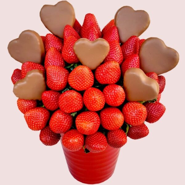 Valentine's Hearts Strawberry Bouquet